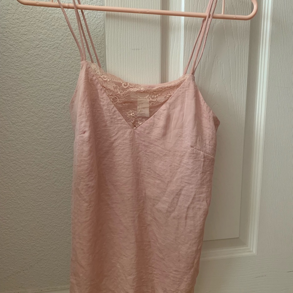 Satin lace cami